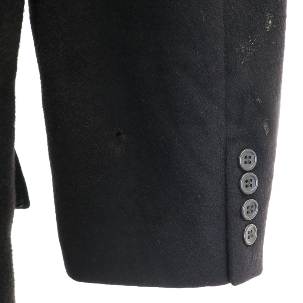 LOURES カシミア100％ チェスターコート LL 黒 メンズ