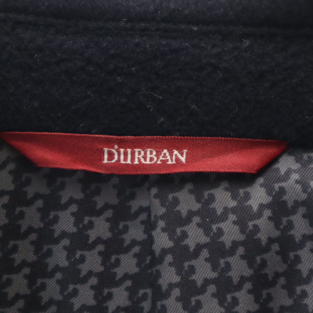 Durban ダーバン ウール100％ ステンカラーコート 45 ネイビー メンズ