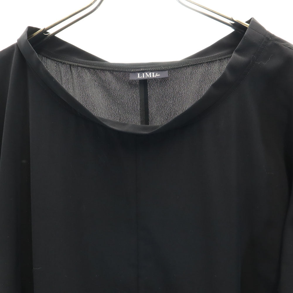 LIMI feu リミフゥ 7分袖 ワンピース S ブラック レディース