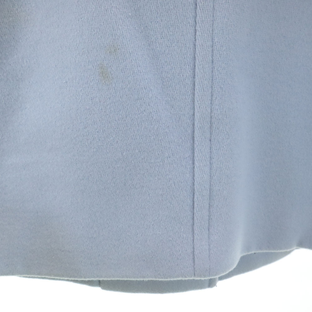 MACKINTOSH PHILOSOPHY マッキントッシュフィロソフィー ウールブレンド 丸襟 コート 36 水色 くるみボタン レディース