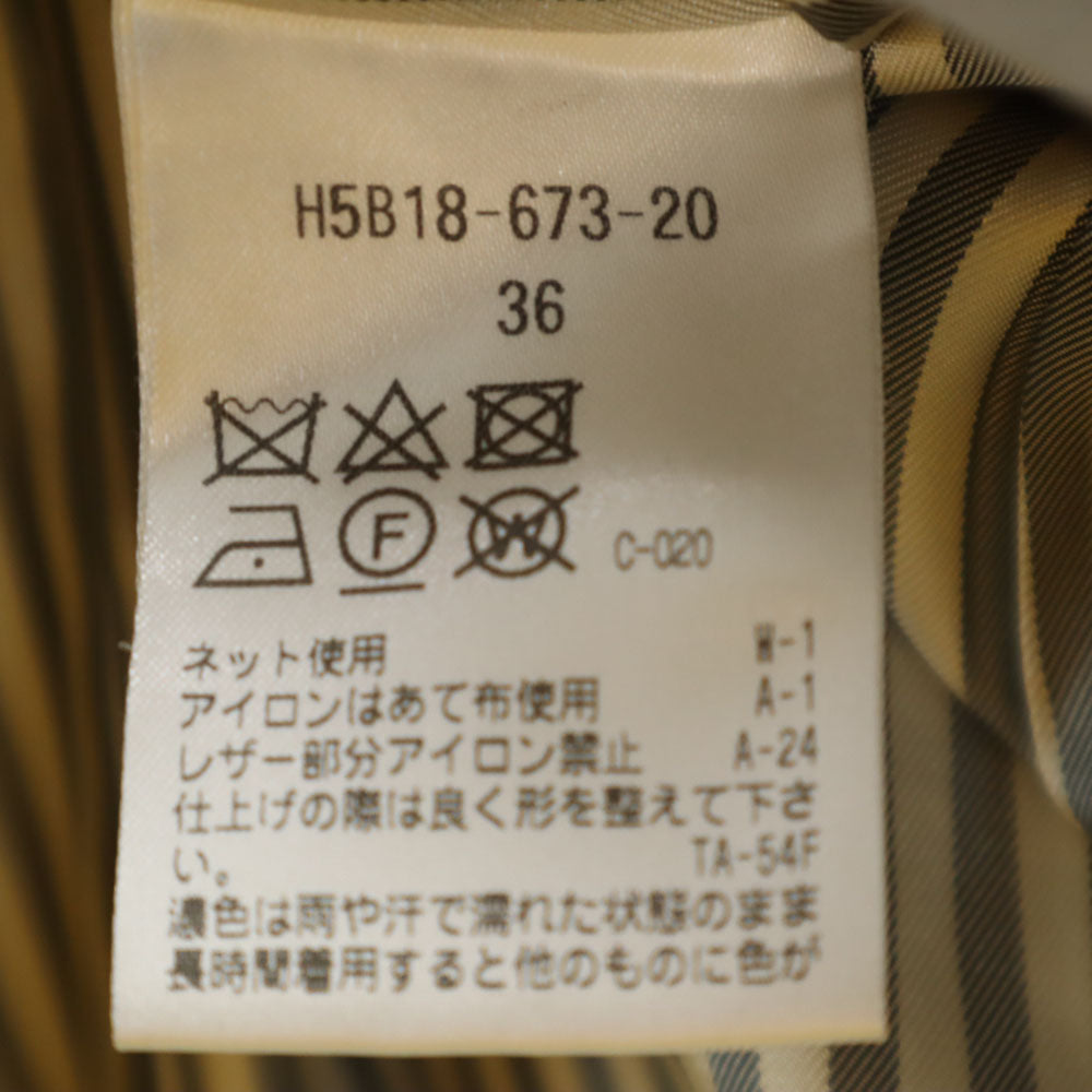 MACKINTOSH PHILOSOPHY マッキントッシュフィロソフィー ウールブレンド 丸襟 コート 36 水色 くるみボタン レディース