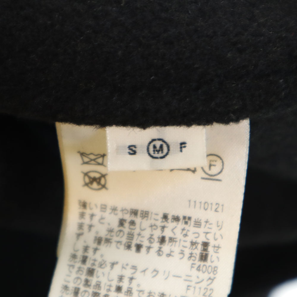 AMERI UNDRESSED アメリ ウールブレンド フリルカラー コート M 黒 レディース