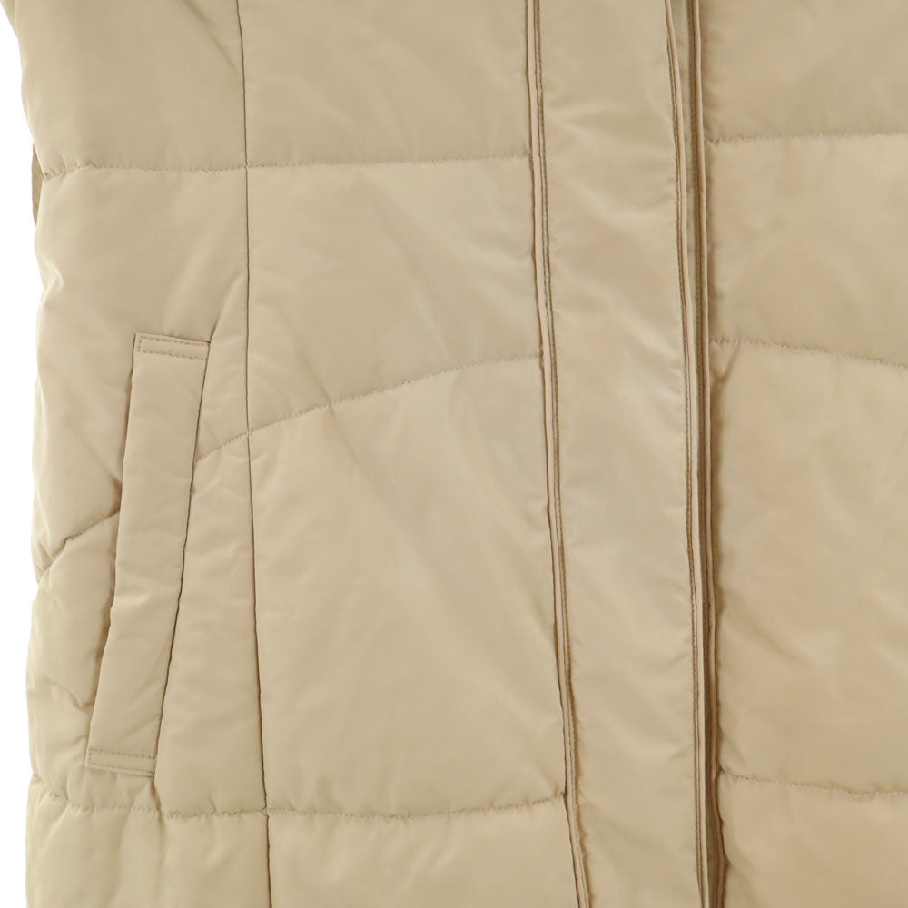 VIVIENNE TAM ヴィヴィアンタム ショールカラー 中綿コート 1 ベージュ レディース