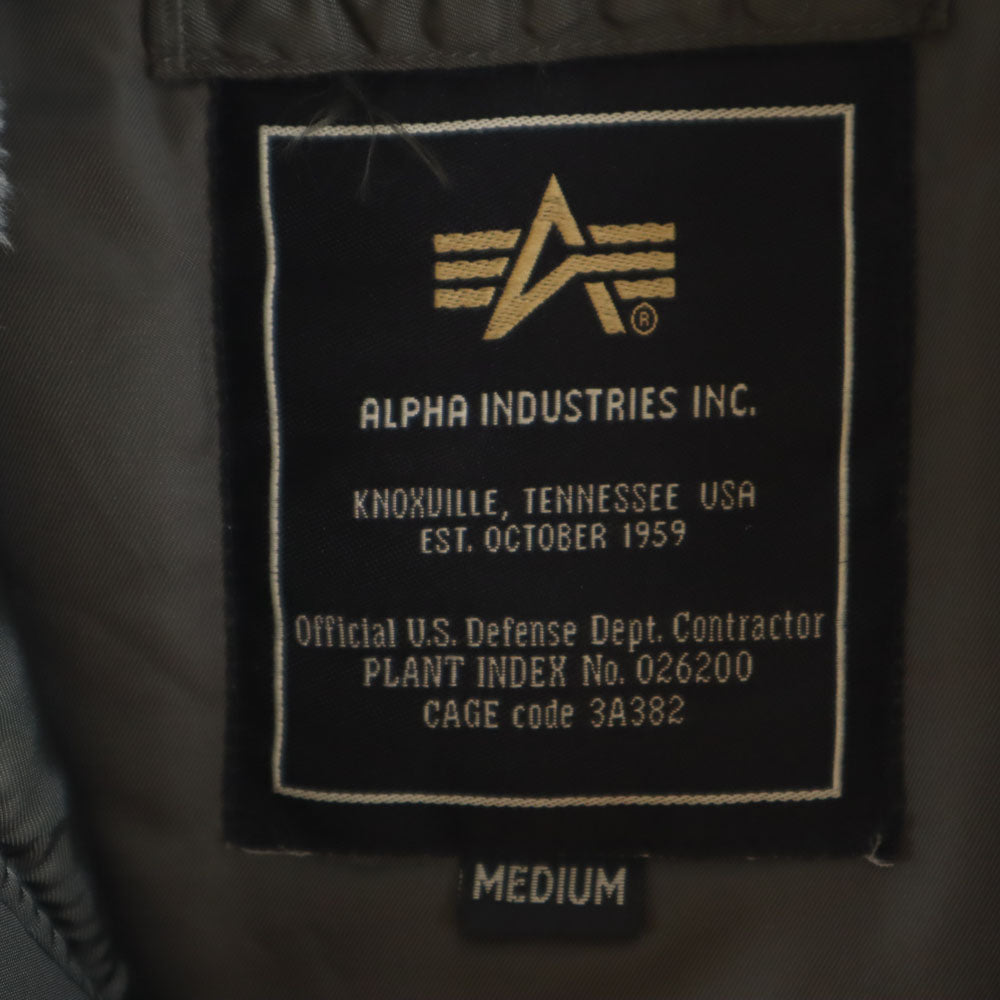 ALPHA INDUSTRIES INC アルファインダストリーズ N-3B フライトジャケット M グレー系 中綿 メンズ
