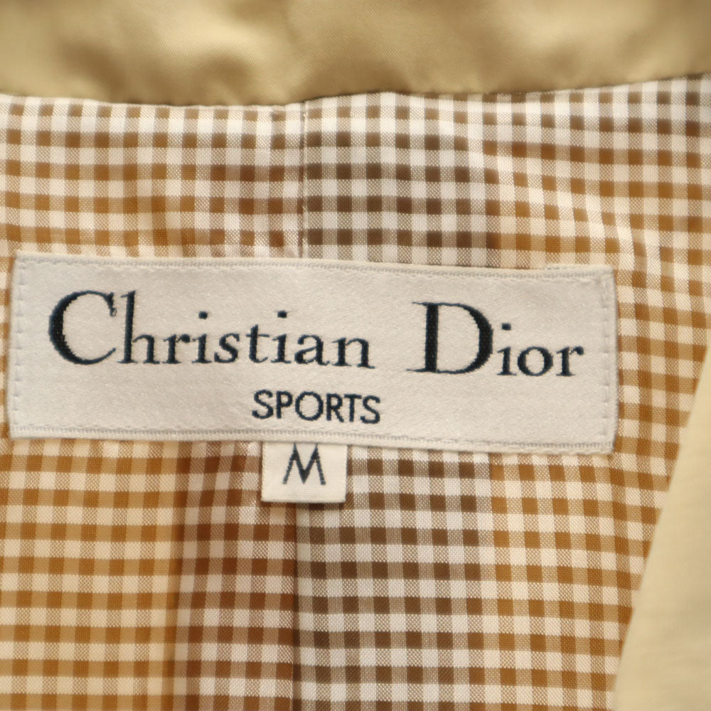 Christian Dior SPORTS クリスチャンディオールスポーツ 90s オールド ステンカラーコート M ベージュ レディース