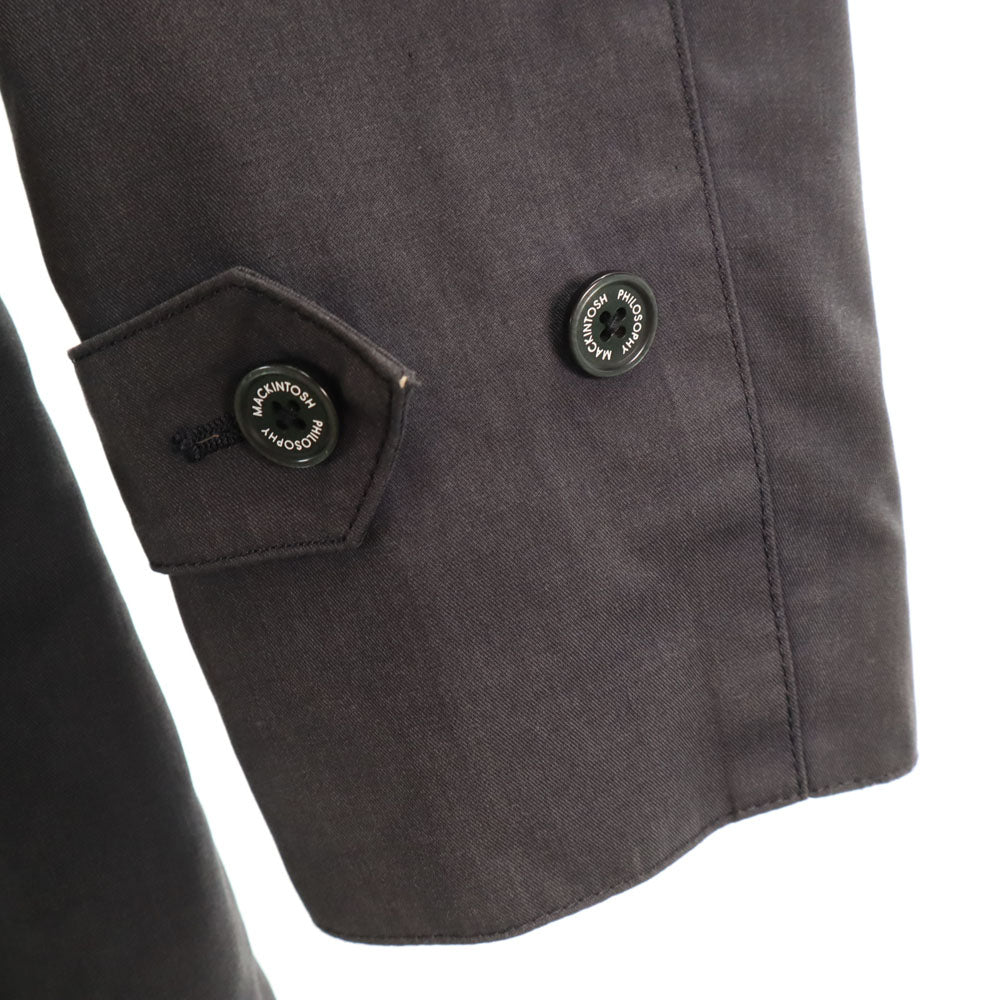 MACKINTOSH PHILOSOPHY マッキントッシュフィロソフィー 日本製 ライナー付 ステンカラーコート 40 グレー メンズ