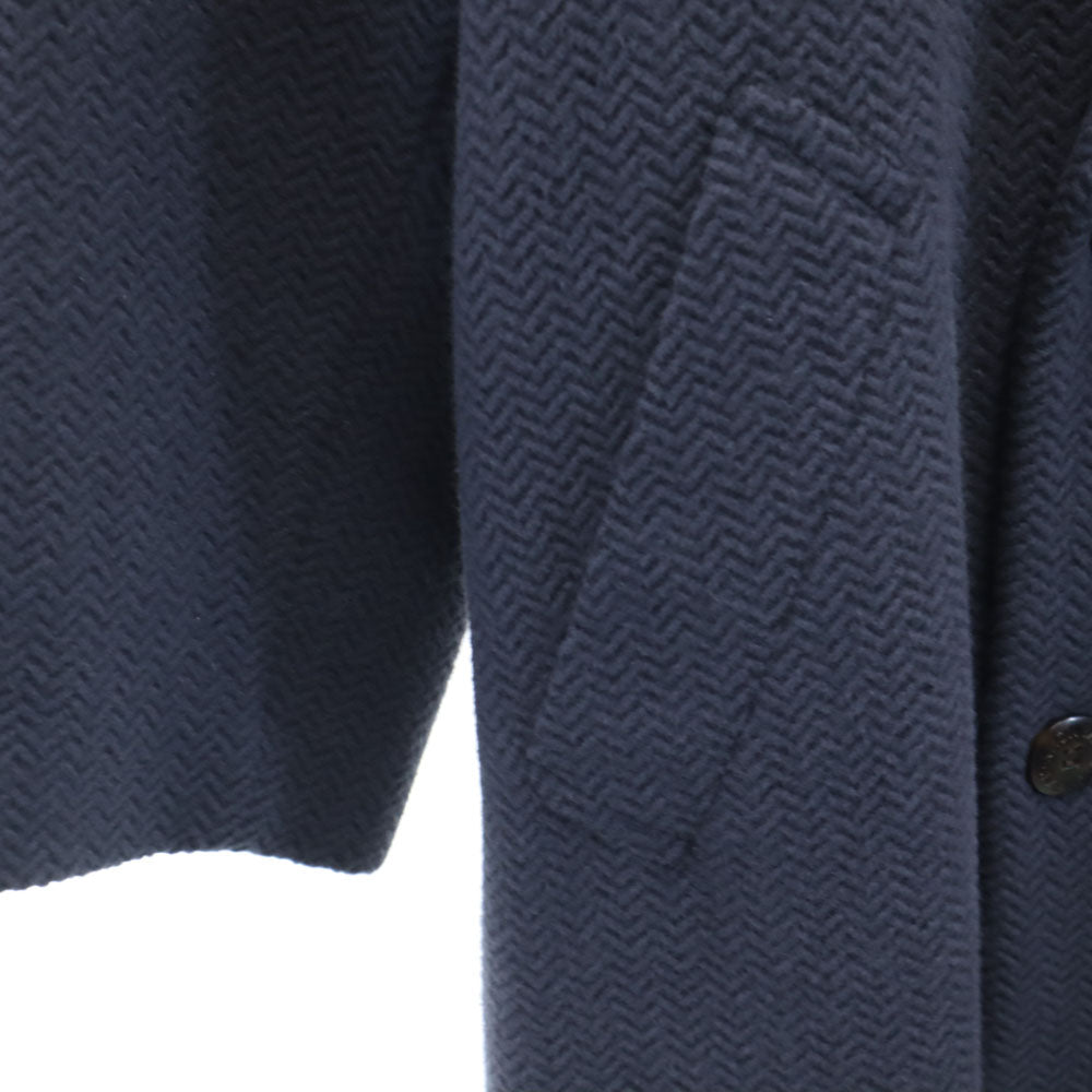 Givenchy ジバンシー 90s オールド ヘリンボーン柄 ウールコート L グレー メンズ