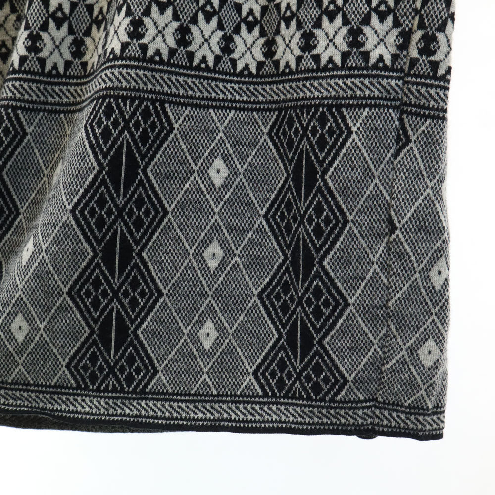 Y's ワイズ 80s 日本製 ヴィンテージ 長袖 ロング ニットカーディガン ブラック 他 レディース