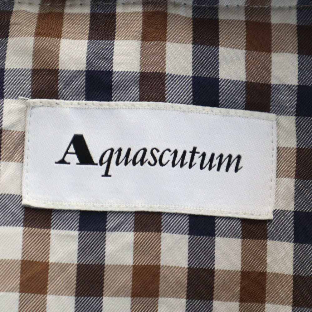 Aquascutum アクアスキュータム 日本製 トレンチコート ブラック ライナー ベルト付き レディース