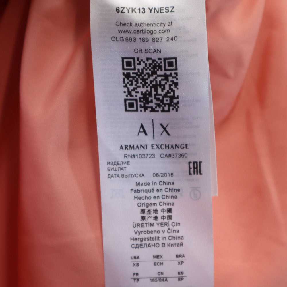 ARMANI EXCHANGE アルマーニエクスチェンジ ボア コート XS ピンク レディース