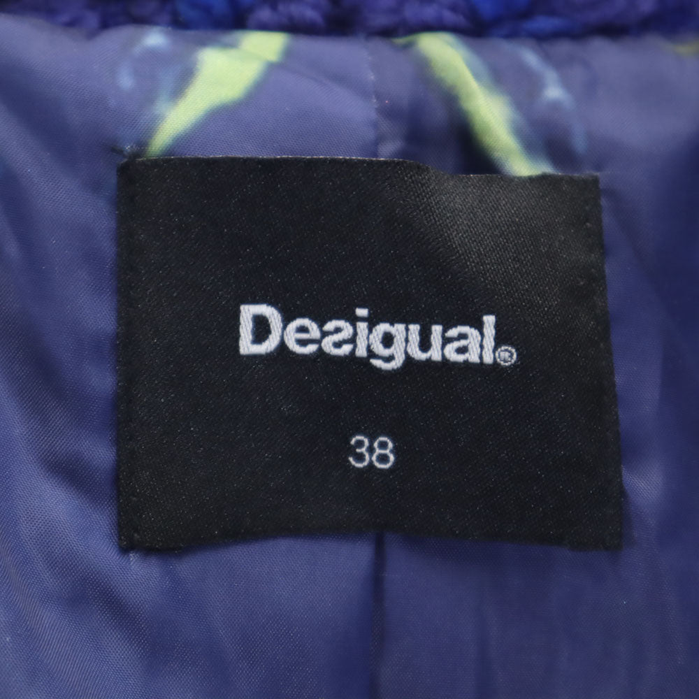 Desigual デシグアル コート 38 ブルー レディース