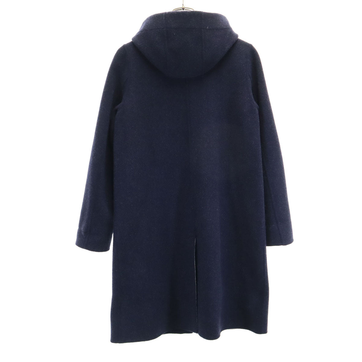 MACKINTOSH LONDON マッキントッシュロンドン 圧縮ウール フーデッド コート 38 ネイビー レディース