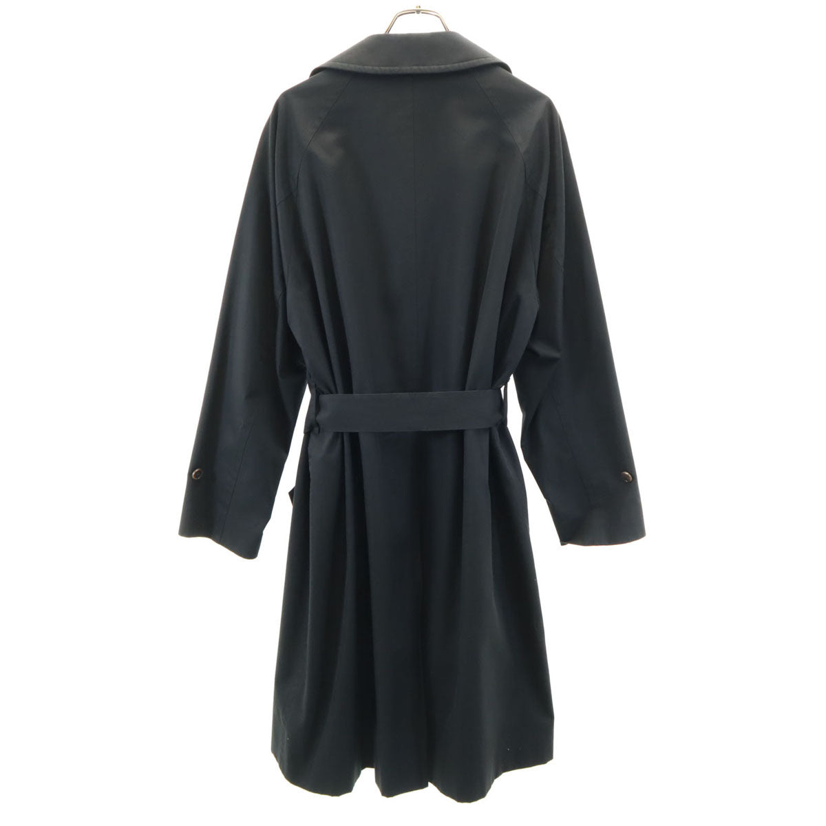 UNITED ARROWS ユナイテッドアローズ 日本製 フィンクス コットンギャバ ラップ コート L 黒 メンズ