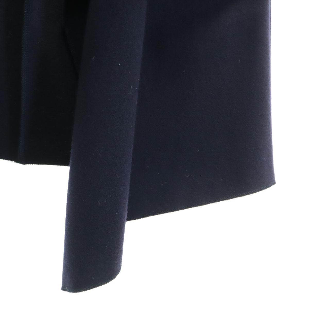 RADIATE ラディエイト 日本製 ウール100％ 長袖 ドレープショール ニットカーディガン 38 ネイビー レディース