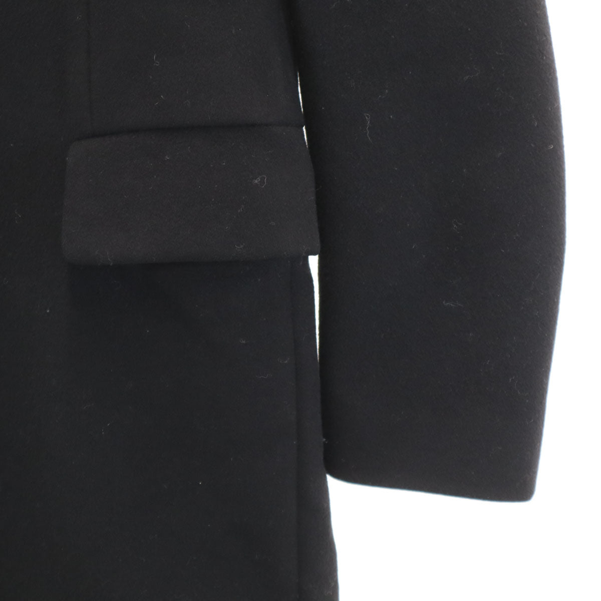 Paul Smith ポールスミス 日本製 メルトン チェスターコート M ブラック メンズ