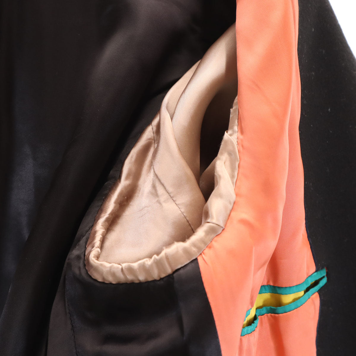 Paul Smith ポールスミス 日本製 メルトン チェスターコート M ブラック メンズ