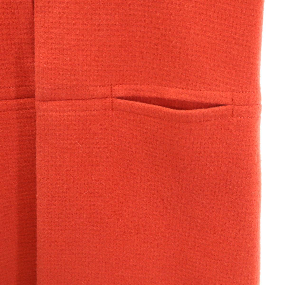 TOMMY HILFIGER トミーヒルフィガー ノーカラーコート L 朱色 レディース