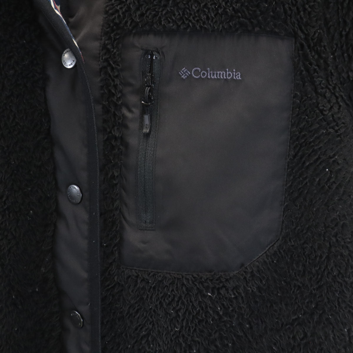 Columbia コロンビア フリース ボアコート M 黒 アウトドア レディース