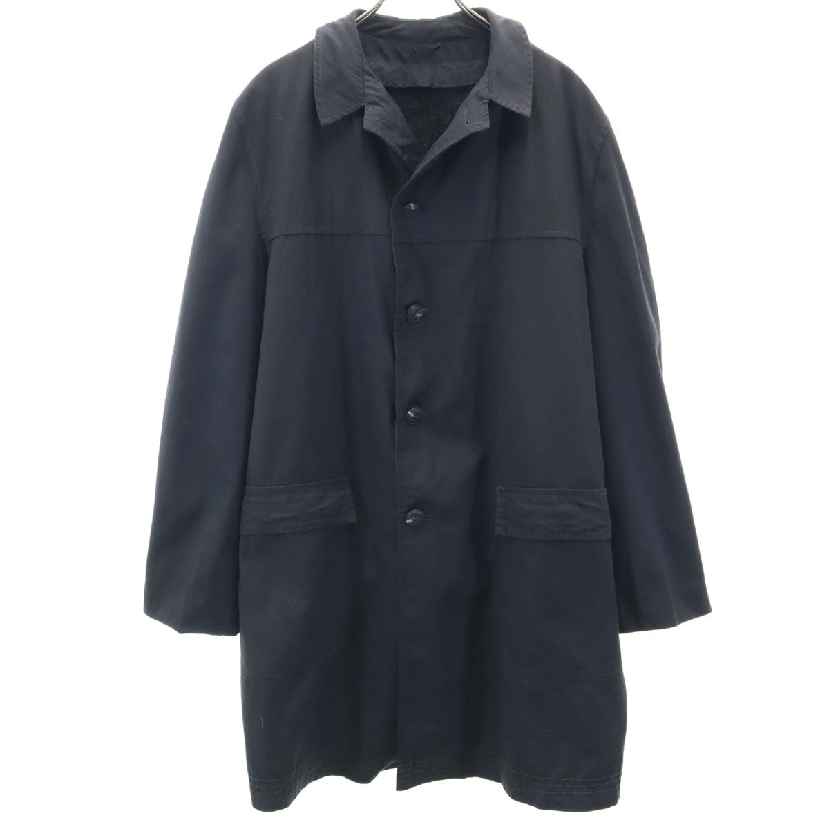 OLD オールド 80s 90s ライナー付 ステンカラーコート 黒 2WAY メンズ