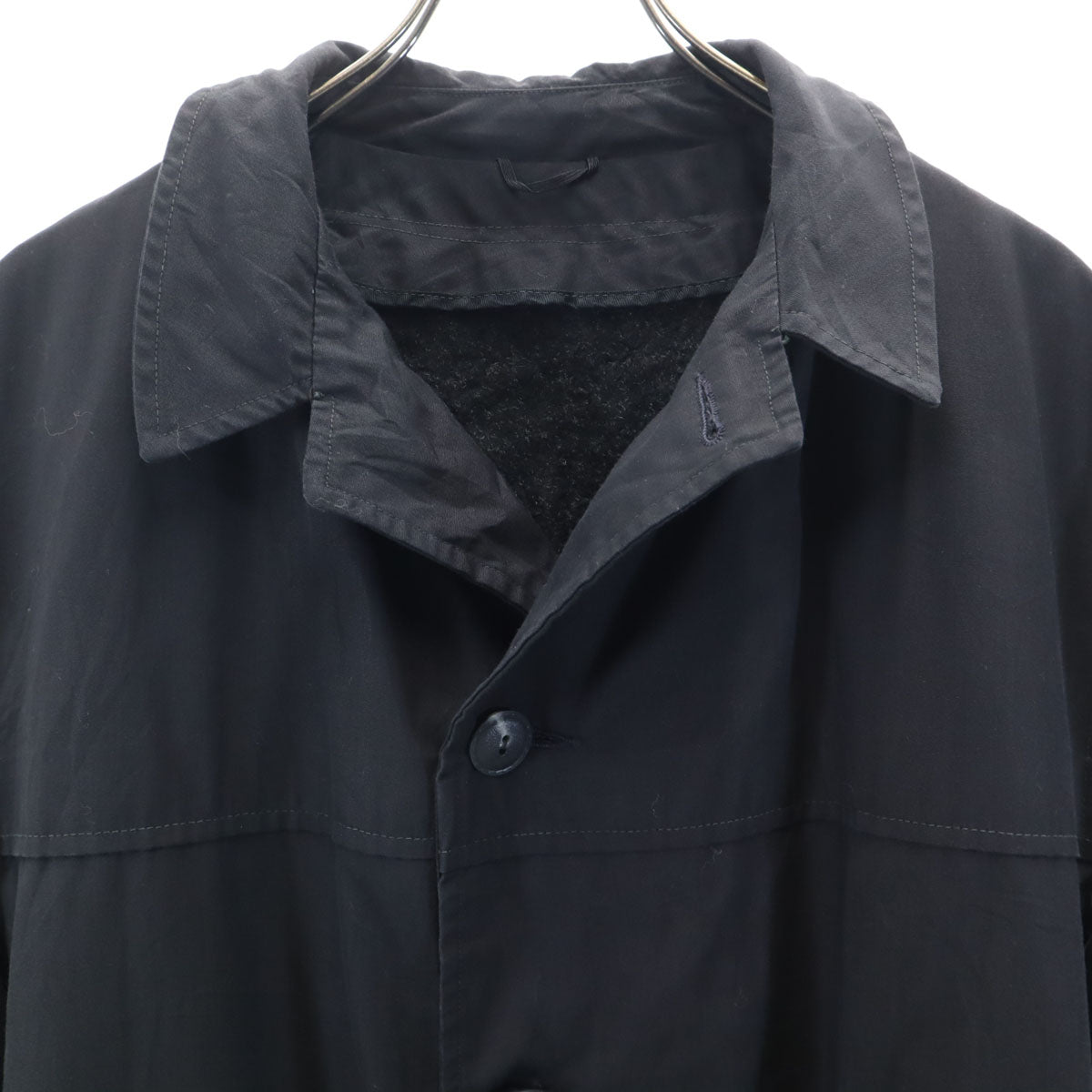 OLD オールド 80s 90s ライナー付 ステンカラーコート 黒 2WAY メンズ