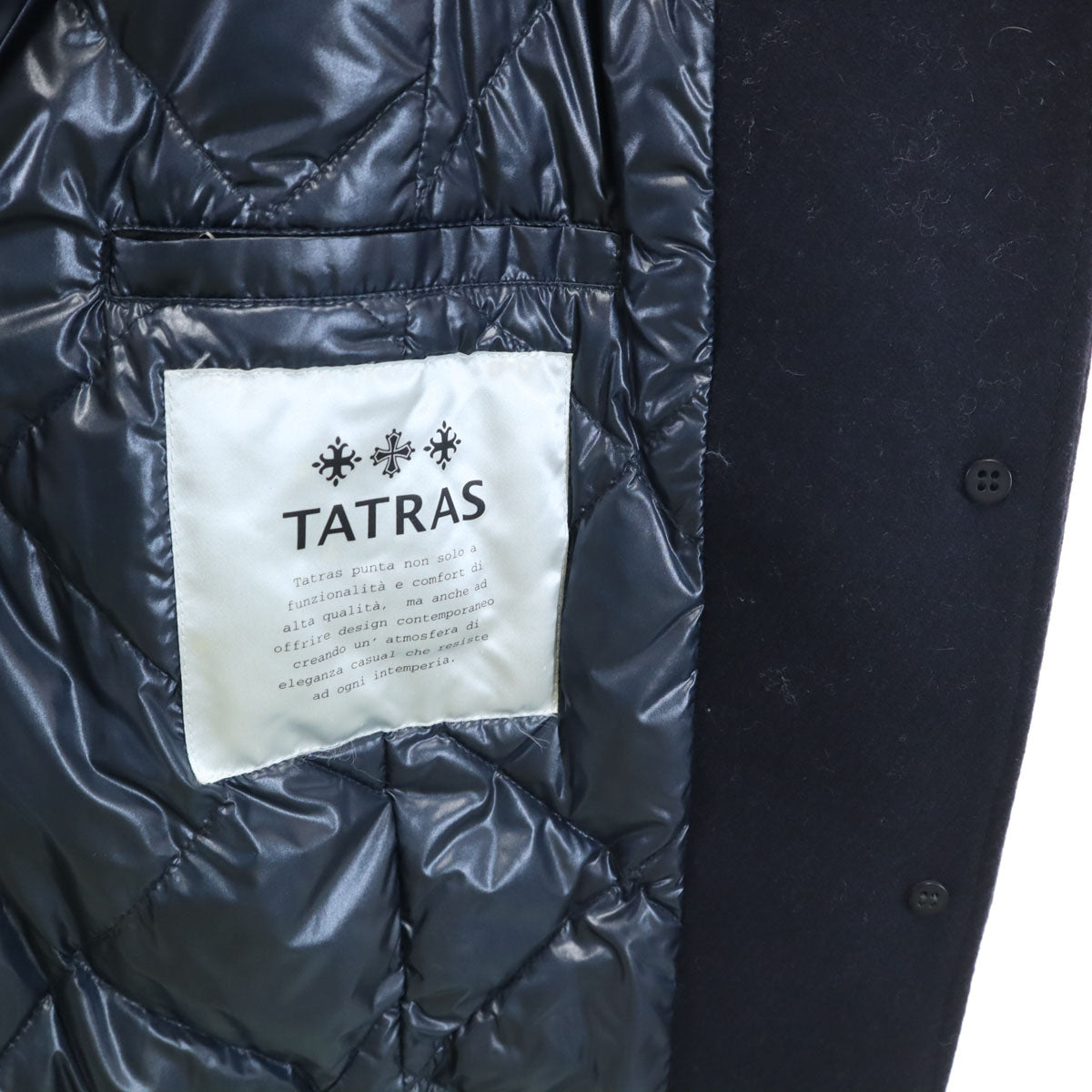TATRAS タトラス ポーランド製 ダウンコート 1 ネイビー レディース
