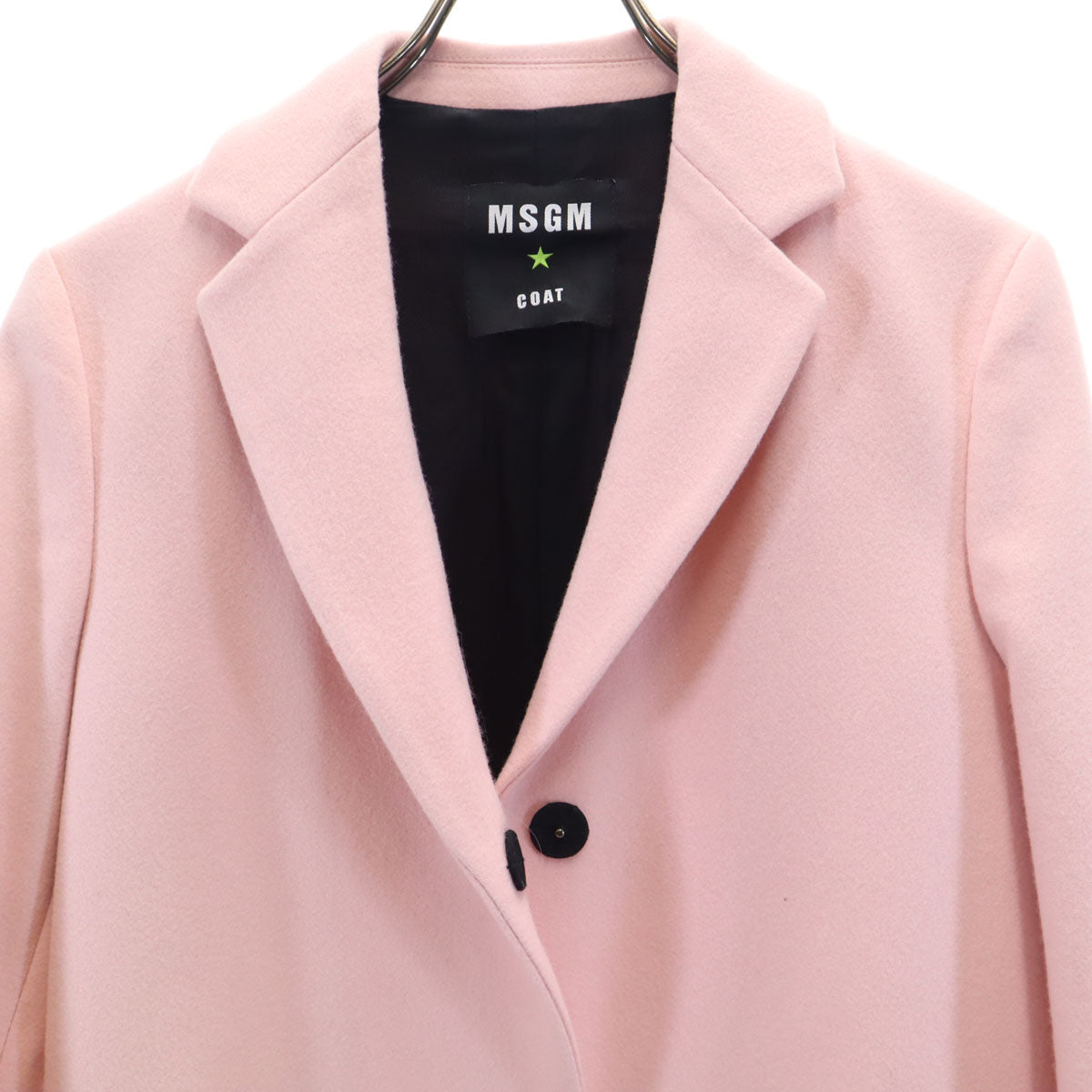 MSGM エムエスジーエム イタリア製 チェスターコート 40 ピンク レディース