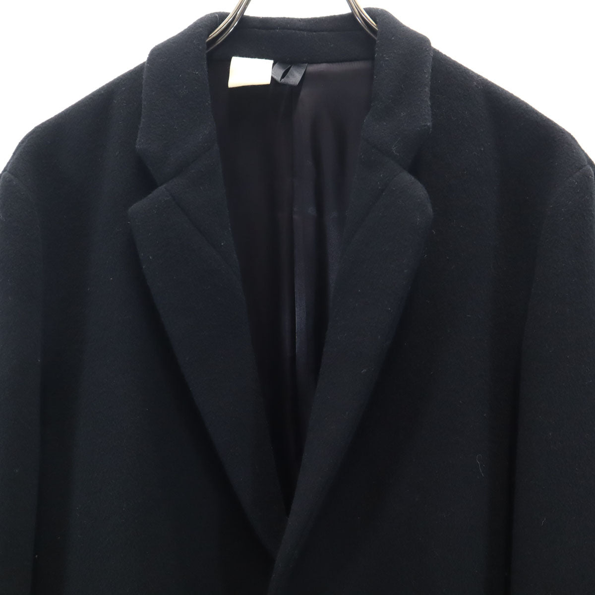 N.HOOLYWOOD エヌハリウッド 日本製 圧縮ウール チェスターコート 38 ブラック メンズ