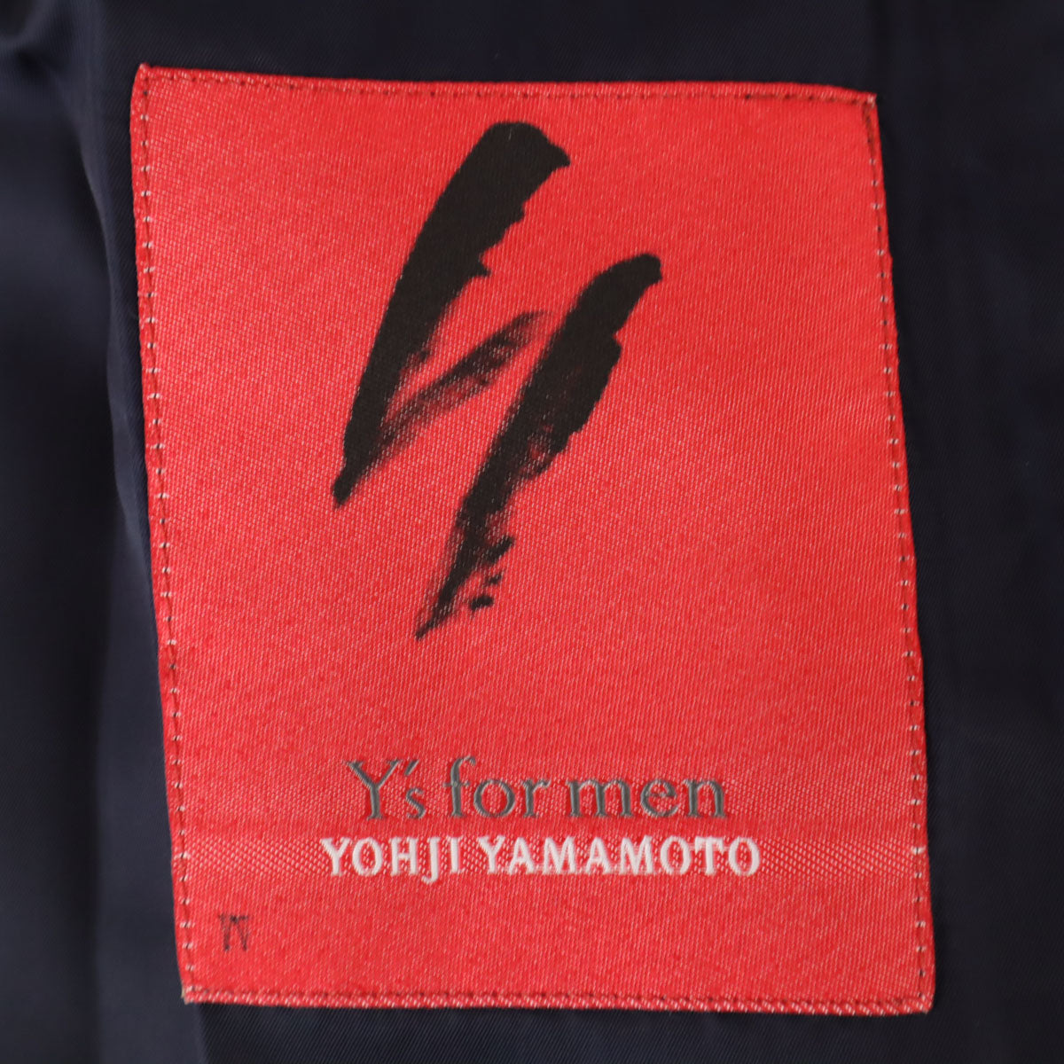Y’s for men ワイズフォーメン 日本製 圧縮ウール ステンカラーコート ネイビー ヨウジヤマモト メンズ