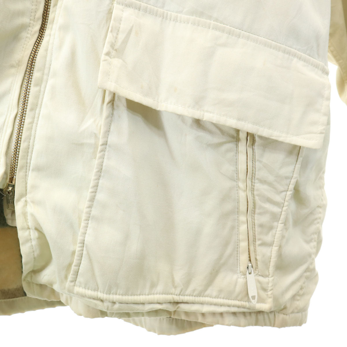 WOOLRICH ウールリッチ 70s ヴィンテージ 白タグ モッズコート XL アイボリー TALONジップ メンズ