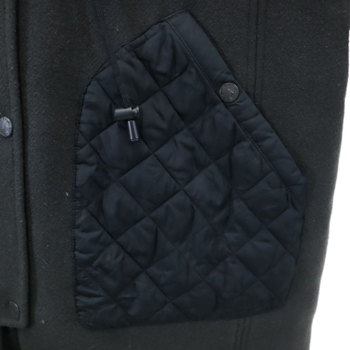 L.L.Bean エルエルビーン キルティング切替 フーデッド コート XL チャコールグレー アウトドア レディース