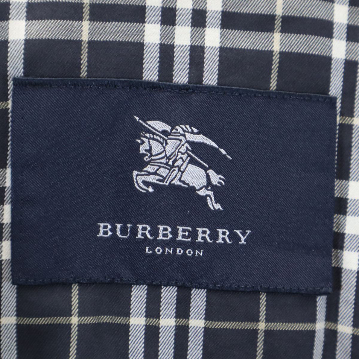 BURBERRY LONDON バーバリーロンドン 日本製 フェイクスエードレザー コート M チャコール系 中綿 三陽商会 メンズ