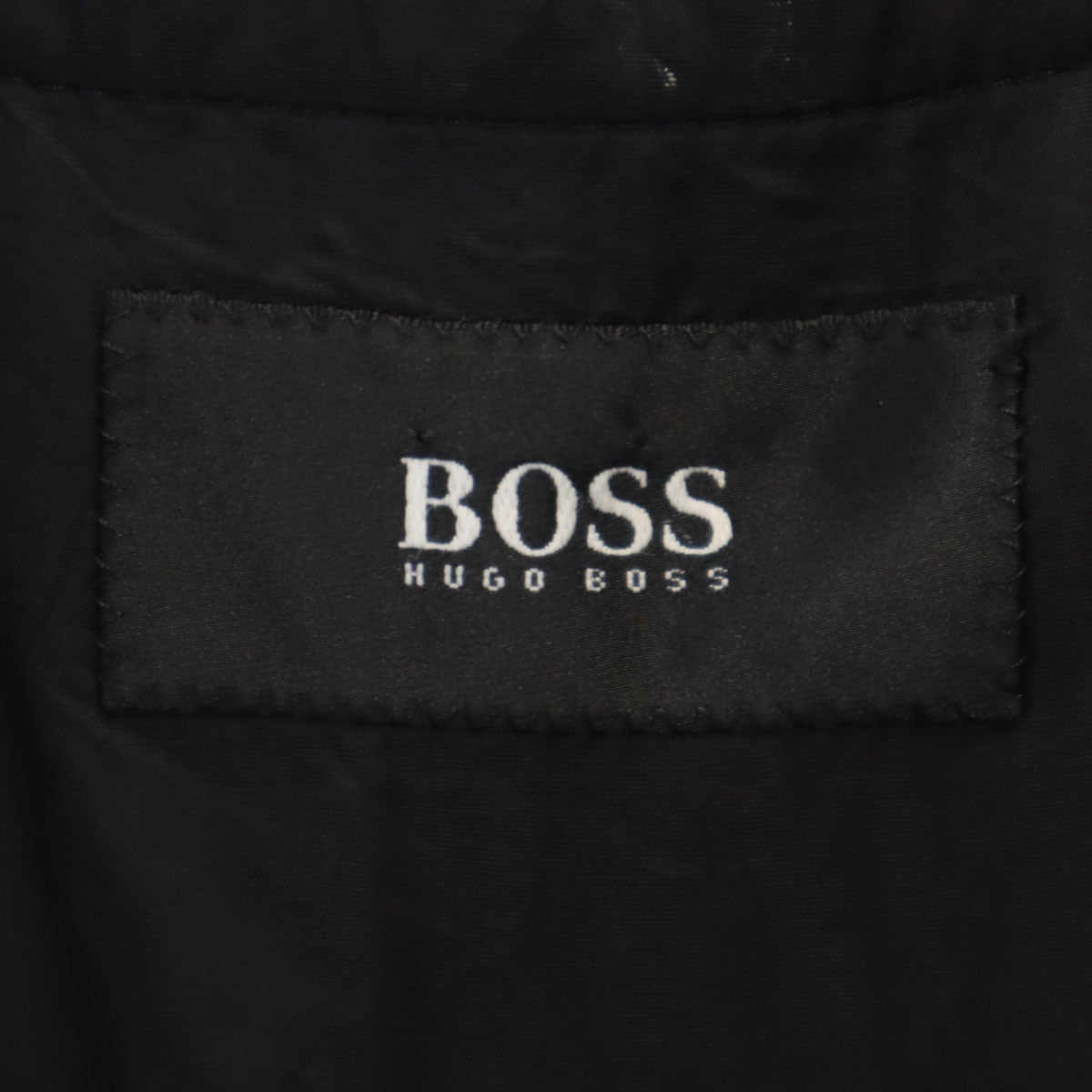 BOSS HUGO BOSS ボスヒューゴボス ポーランド製 ステンカラーコート 46 チャコール ライナー付き メンズ