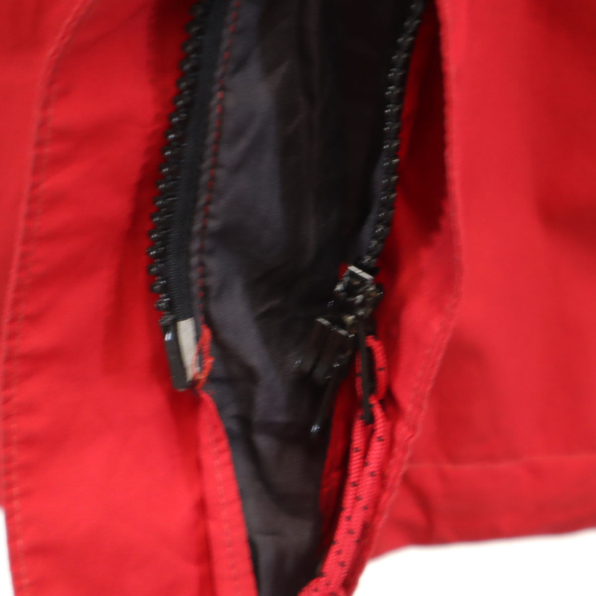 マウンテンイクイップメントコープ カナダ製 ゴアテックス マウンテンパーカー L レッド アウトドア レディース