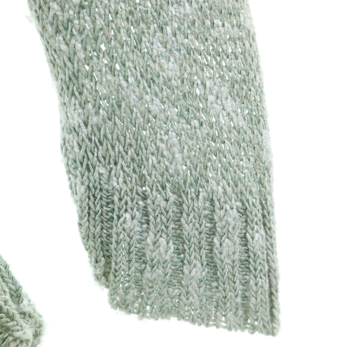 green label relaxing グリーンレーベルリラクシング リネンブレンド 長袖 Vネック ニットカーディガン グリーン系 IMPORT YARN レディース