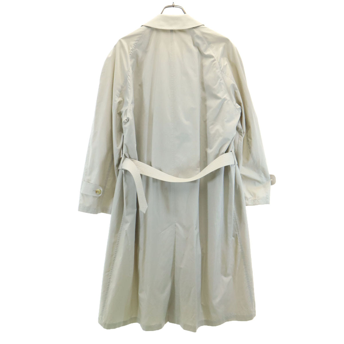 Aquascutum アクアスキュータム 90s 日本製 オールド ステンカラーコート 4S グレージュ レディース