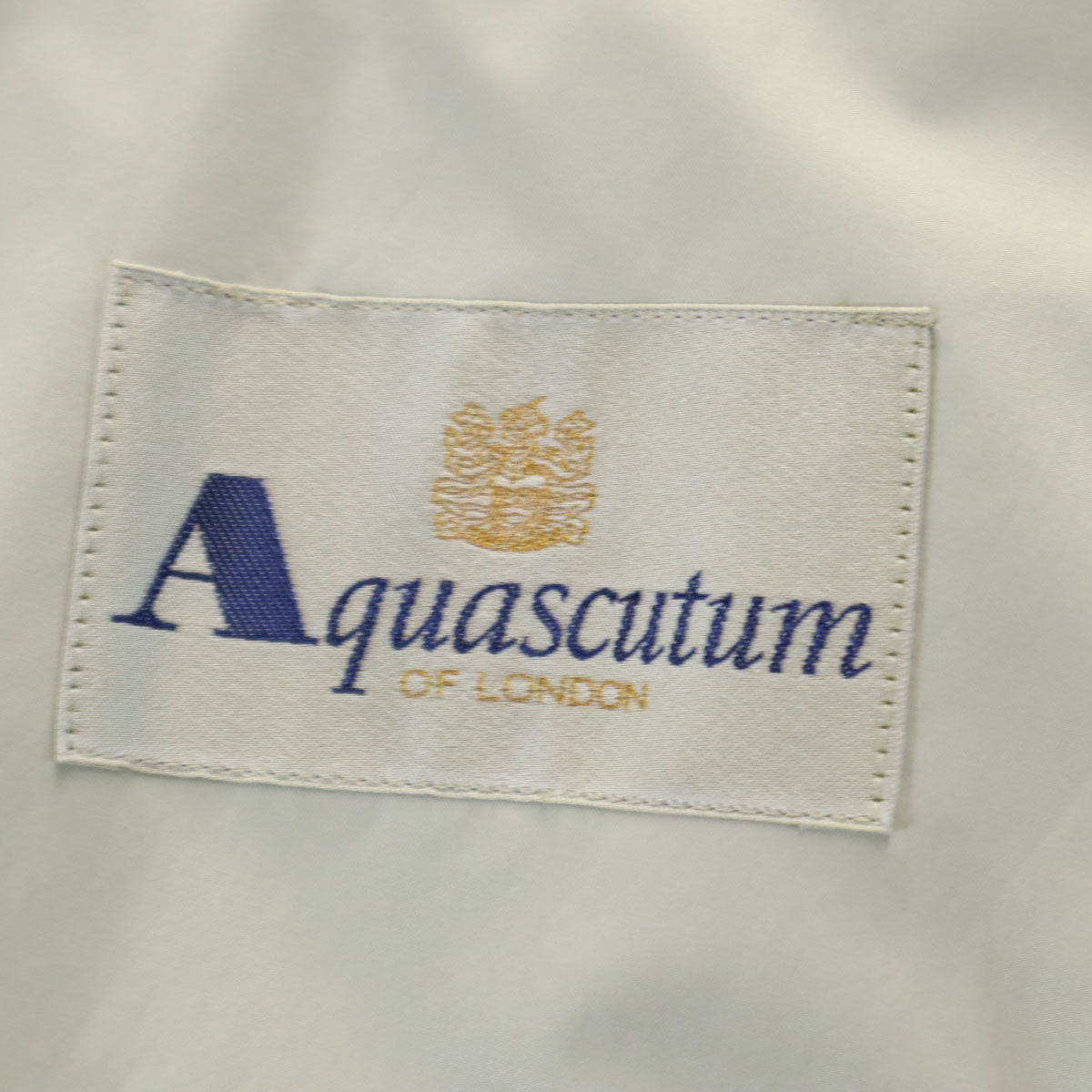 Aquascutum アクアスキュータム 90s 日本製 オールド ステンカラーコート 4S グレージュ レディース