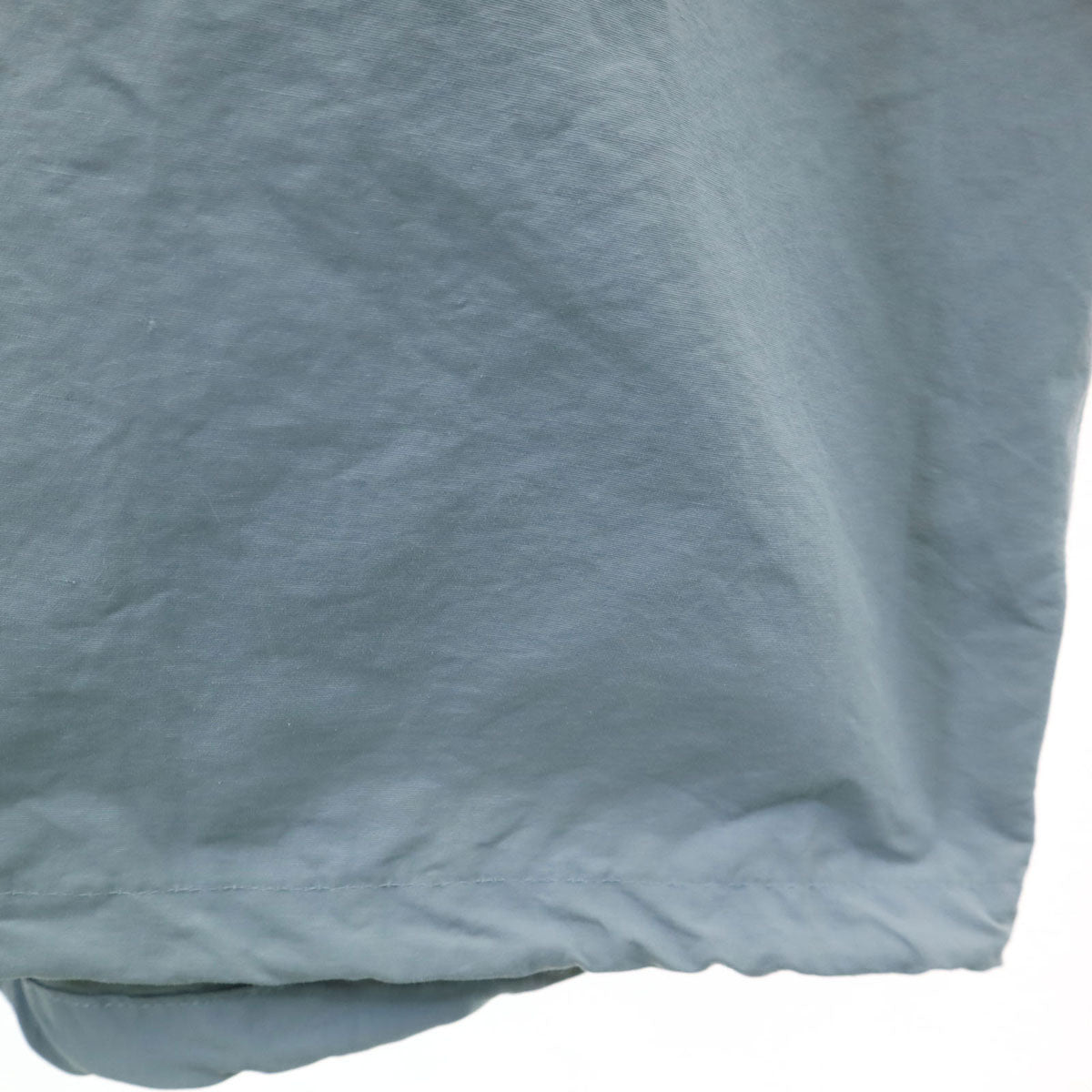 未使用 9090 ナインティナインティ 長袖 モッズコート M くすみブルー メンズ