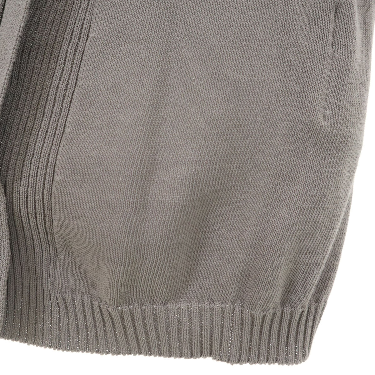 Y's ワイズ 日本製 長袖 プルオーバー ニットカーディガン 2 グレー ヨウジヤマモト レディース