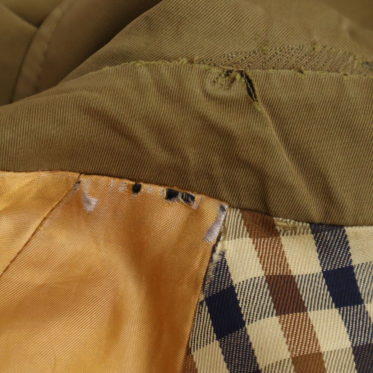 Aquascutum アクアスキュータム 60s 70s イングランド製 ヴィンテージ Aqua5 ステンカラーコート オリーブ メンズ