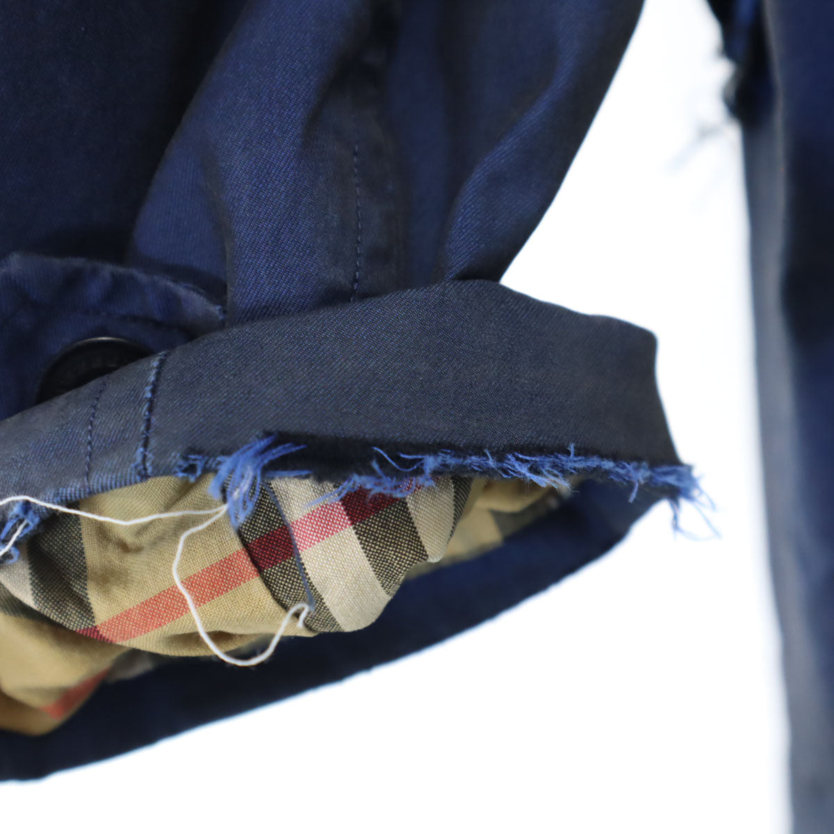 BURBERRY バーバリー イタリア製 ステンカラーコート 50 ネイビー メンズ