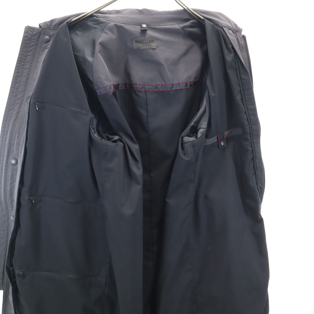 BRIEFING ブリーフィング ウィルラウンジ コラボ パッカブル コート L チャコールグレー x WillLOUNGE メンズ