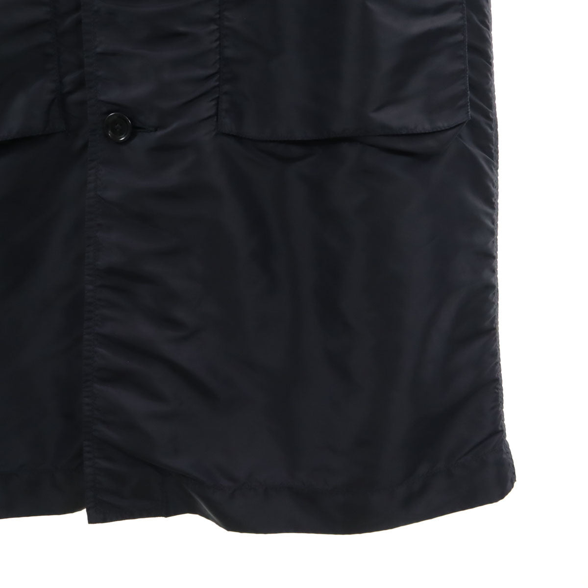 45R フォーティファイブアール 日本製 フーデッド ステンカラーコート 4 ネイビー メンズ