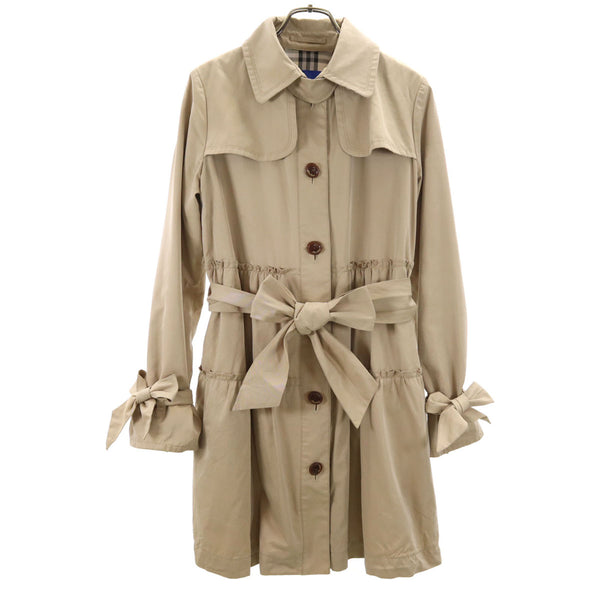 BURBERRY LONDON BLUE LABEL バーバリー ロンドン ブルーレーベル 日本製 トレンチコート 38 ベージュ 三陽商会 レディース