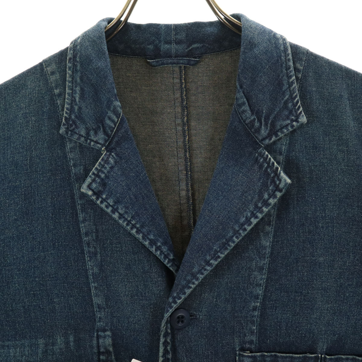 未使用 uniform experiment ユニフォームエクスペリメント 日本製 ウォッシュ加工 ショップ デニムコート 1 ウォッシュブルー 8oz ソフ メンズ