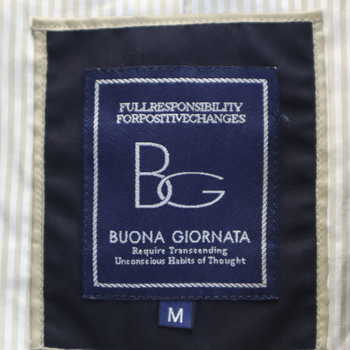 BUONA GIORNATA ボナジョルナータ トレンチコート M ネイビー レディース