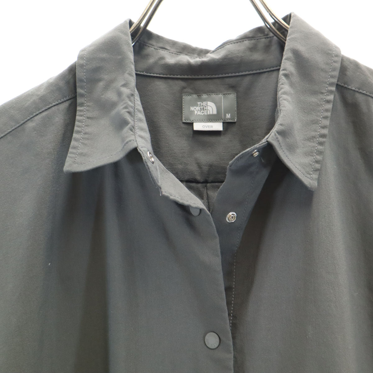 THE NORTH FACE ノースフェイス 長袖 マラパイヒル ロングシャツ M グレー アウトドア NRW12032 レディース