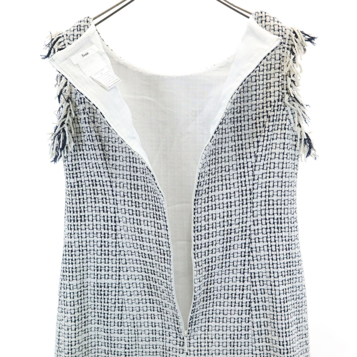 Rene ルネ 日本製 ノースリーブ ワンピース 38 ホワイト レディース