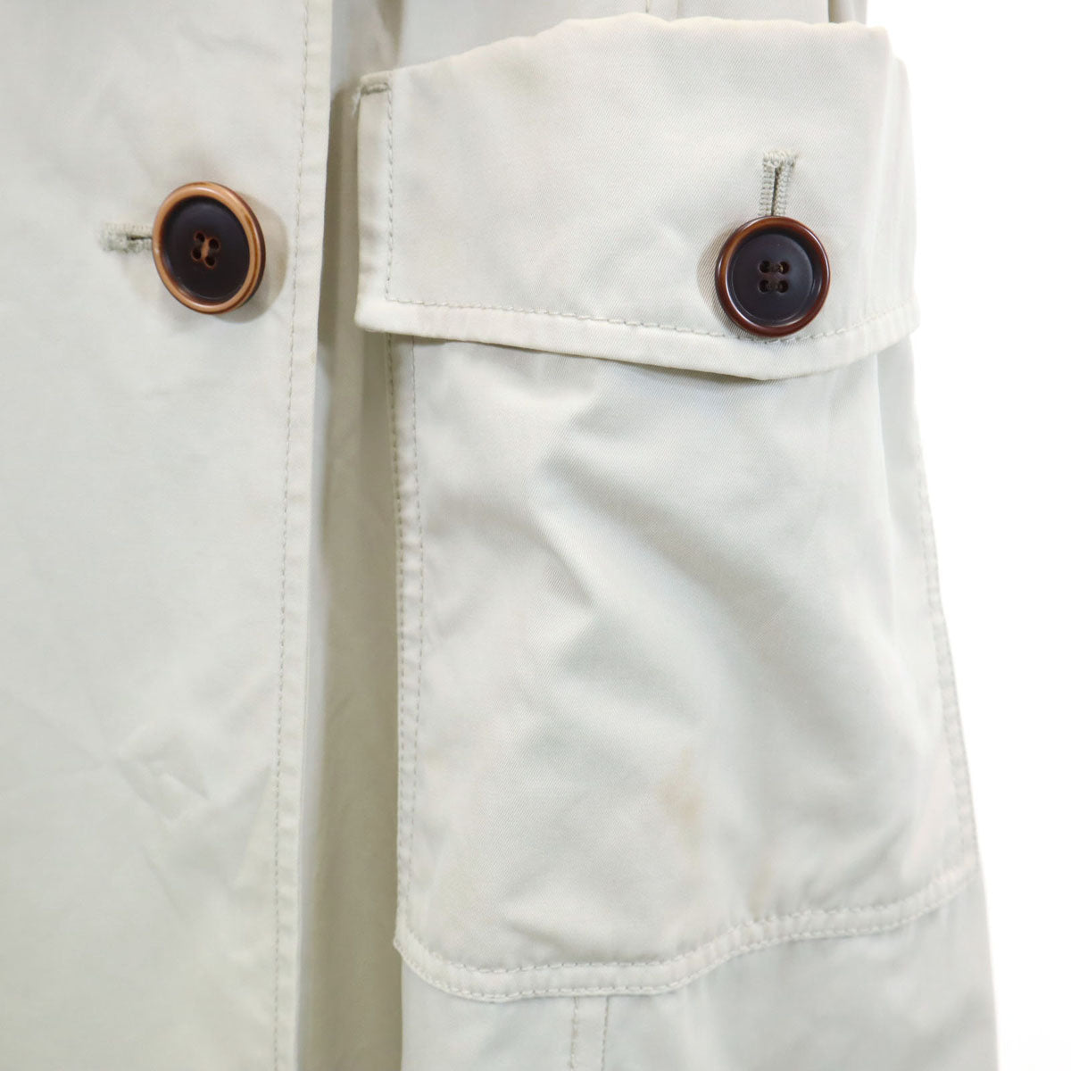 MAX MARA マックスマーラ トレンチコート 42 アイボリー ベルト付き レディース