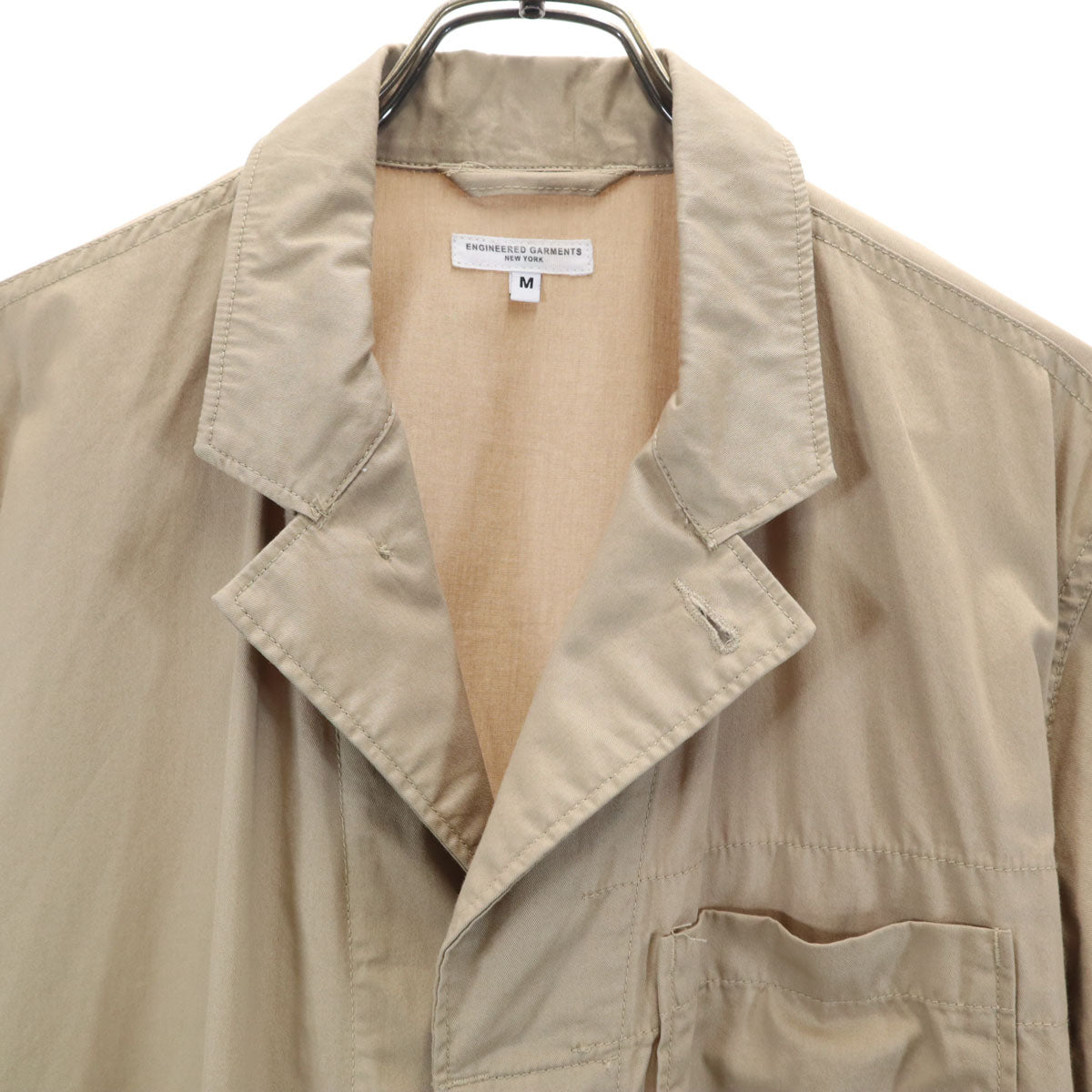 ENGINEERED GARMENTS エンジニアドガーメンツ USA製 ショップコート M ベージュ ベルト付き メンズ