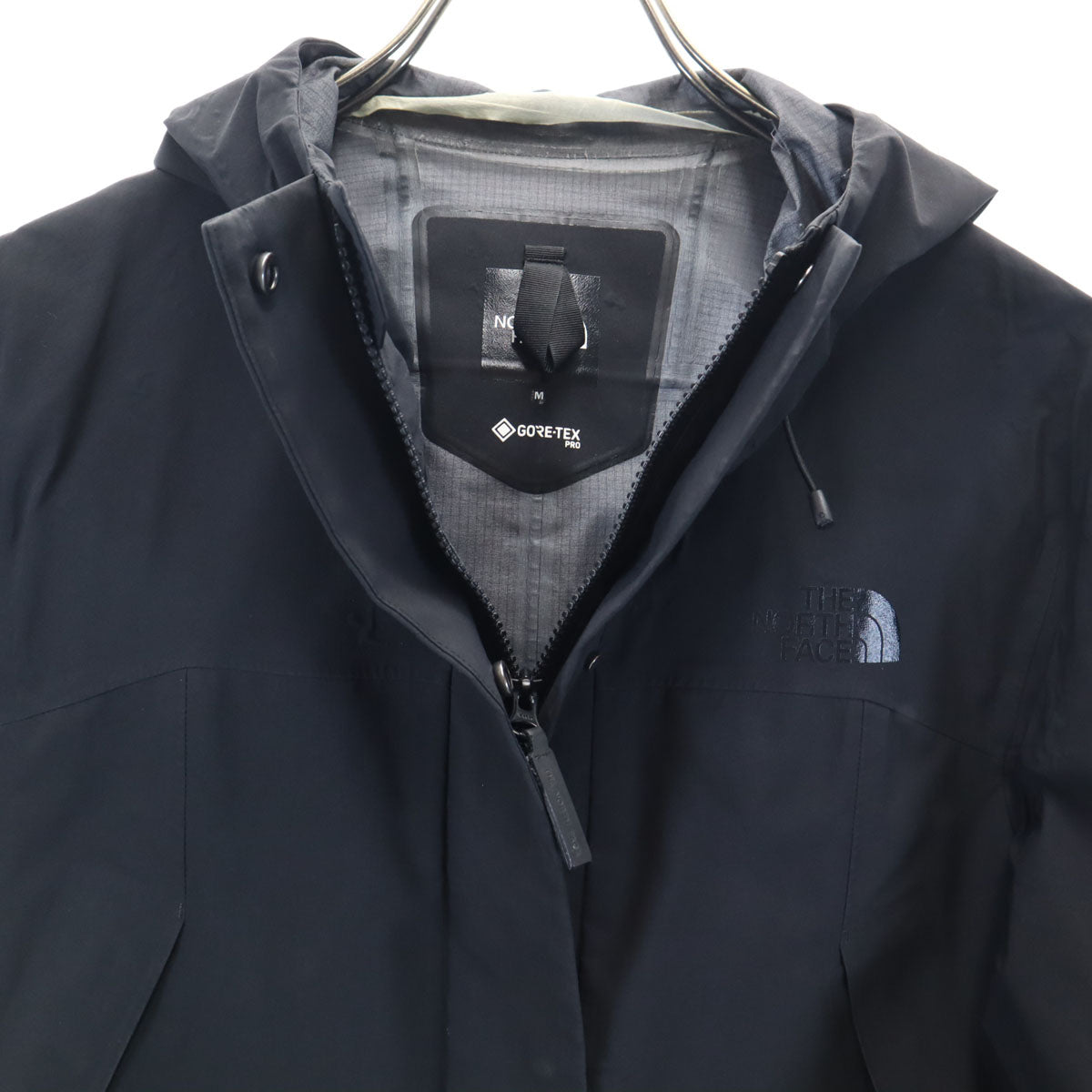 THE NORTH FACE ザノースフェイス GORE-TEX ナイロンジャケット M ブラック フーディー NPW61961 アウトドア レディース